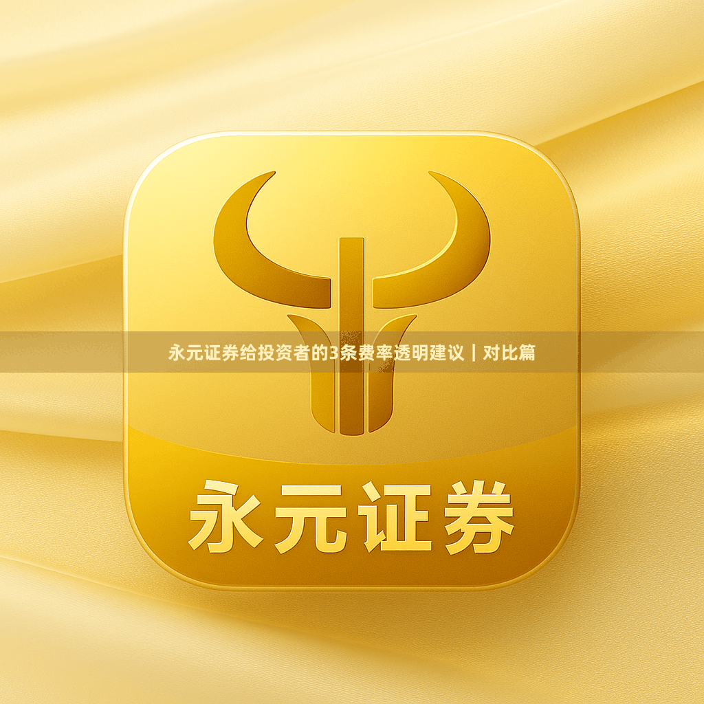 永元证券给投资者的3条费率透明建议｜对比篇