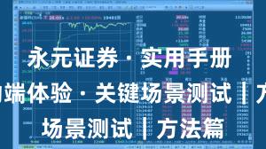 永元证券 · 实用手册 · 移动端体验 · 关键场景测试｜方法篇